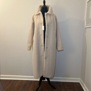 Marine Layer Cream Teddy Coat